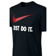 thumbnail image 3 of Nike Men's Short Sleeve Just Do It Swoosh Graphic Active T-Shirt Black XL, 3 of 3