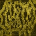 thumbnail image 1 of Ahgly Company Machine Washable Indoor Square Persian Yellow Bohemian Area Rugs, 4' Square, 1 of 4