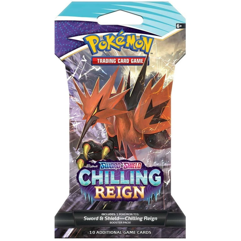 Pokemon Trading Card Game Sword & Shield Chilling Reign Booster HANGER Pack (10 Cards) - Walmart.com Pokemon Trading Card Game Sword & Shield Chilling Reign Booster HANGER Pack (10 Cards) - Walmart.com