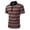 Red, variant on Mens Short Sleeve Polo Shirts Summer Casual Striped Graphic Tees Pullover Performance Collared Moisture Wicking Slim Fit Tops