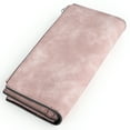 thumbnail image 4 of UTO Fashion Women Wallets RFID Blocking Bifold Wallet Vegan Leather Card Holder Organizer with Zipper Pocket Lady Long Handbag(Pink), 4 of 8