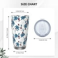thumbnail image 4 of Bingfone Lilies Flowers for 20 Oz Stainless Steel Travel Mug Double Wall Water Coffee Cup for Home,Office, Outdoor Works Great for Ice Drinks and Hot Beverage-Straw Three-piece Set, 4 of 8