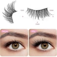 thumbnail image 2 of Half Lashes Natural Look Wispy False Eyelashes 15MM 3D Fluffy Faux Mink Lash Clear Band Cluster Wispy Cat Eye Lashes Look Like Extensions Curly Soft F, 2 of 4