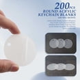 thumbnail image 2 of 200 Piezas Llavero AcríLico Redondo en Blanco 2 Pulgadas CíRculos AcríLicos Transparentes Discos Transparentes para Llavero DIY Proyecto Artesanal, 2 of 5