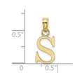 thumbnail image 3 of Diamond2Deal 14K Yellow Gold Letter S Initial Pendant for Women, 3 of 6