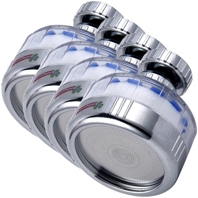 Filtro para grifo de agua VentDepot StreamClean 4Pzas Ø22mm Algodón Micrón PP Plateado Plástico