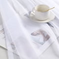 thumbnail image 2 of Sheer Curtains Set of 2, Window Solid Sheer Curtain Drapes Grommet Top Panels for Bedroom Living Room Kitchen Color: White, 2 of 5