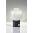 thumbnail image 1 of 8" X 8" X 12" Black Glass Table Lamp, 1 of 1