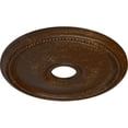thumbnail image 3 of Ekena Millwork 18"OD x 3 5/8"ID x 1 1/8"P Diane Ceiling Medallion (Fits Canopies up to 5 3/8"), Hand-Painted Root Beer Crackle, 3 of 6
