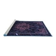 thumbnail image 2 of Ahgly Company Machine Washable Indoor Rectangle Persian Blue Traditional Area Rugs, 8' x 10', 2 of 4