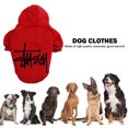 thumbnail image 5 of Abrigo con capucha para perros de clima frío Ropa con capucha suave para perros Suministros para mascotas (8XL RedBlack), 5 of 5