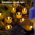 thumbnail image 3 of Solar Tea Lights For Outdoors, Pack Of 6 Solar , Outdoor Flickering, Solar Tea Light, 3 of 5