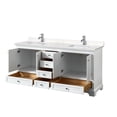 thumbnail image 3 of Wyndham Collection WCS202072DDEWCUNSMXX Deborah 72" Free Standing Double Basin Vanity Set, 3 of 6