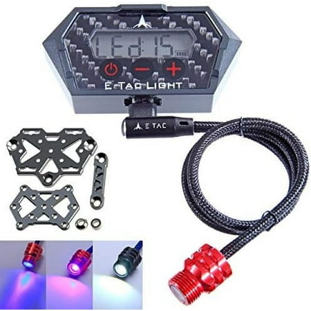 E-Tac Light Compound Bow Sight Light 3/8-32 15 Level Rechargeable Li-ion BT Sensor Auto On/Off NO ADAPTERS