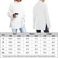 thumbnail image 2 of Suéter Suéteres de manga larga para mujer Suéter de punto acanalado acogedor Suéter elegante Prendas de abrigo Ygjytge Blanco Xl para Mujer, 2 of 7