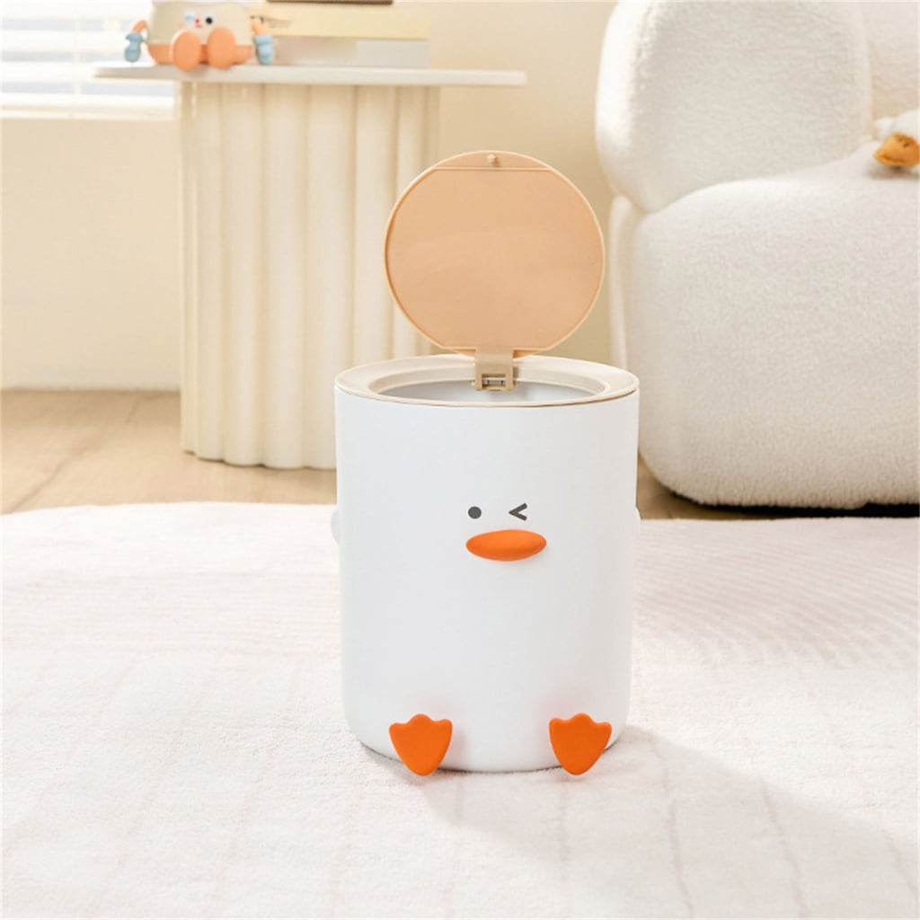 WINDLAND Duck Trash Can Creative Designs Modern Household Decors Kitchen Bathroom Utility