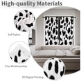 thumbnail image 3 of Cow Print Pattern Curtains Room Cute Black White Spot Rustic Fur Skin Farmhouse Cowhide Animal 42W x 63L Inch Rod Pocket Curtain for Bedroom Kitchen Living Room Window Drapes Treatment Fabric 2 Panels, 3 of 6