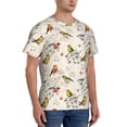 thumbnail image 2 of Bixox Men's Little Birds Printed Short Sleeve Skinny Athletic T-Shirt, 2 of 6