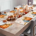 thumbnail image 3 of Fall Placemats Set of 6 Hello Pumpkin Place Mats Thanksgiving Placemat Sunflower Ears of Wheat Maple Leaf Table Mats for Dining Kitchen Table Holiday Dinner Party Home Fall Decorations 13x19 Inch, 3 of 8