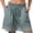 *Light Blue, variant on ClodeEU Women's High Waisted Stretch Drawstring Boho Wide Leg Shorts with Lace ,Casual Summer Short Dark Gray,Womens Plus S