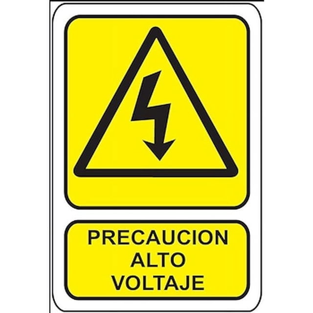 Letreros de Prevención Señalamientos De Precaución 30x40 cm De Precaución Precaución Alto Voltaje Normal