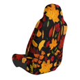 thumbnail image 2 of Wukai Autumn Maple Leaves A Full Set Car Seat Covers with Soft Padding Universal Auto Front Seats Protector and Cushion Mat, 2 of 5