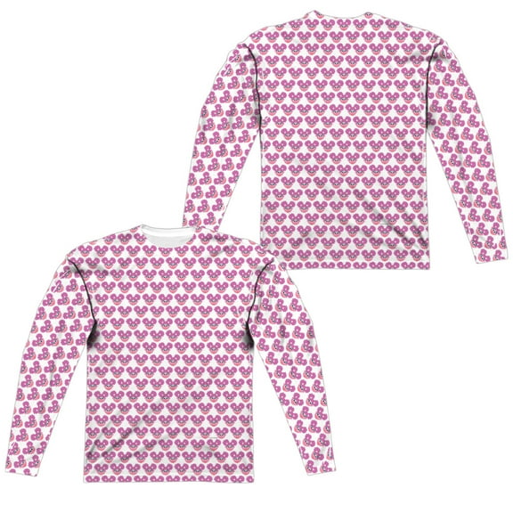 Sesame Street - Simple Abby Pattern (Front/Back Print) - Regular Fit Long Sleeve Shirt - XXX-Large