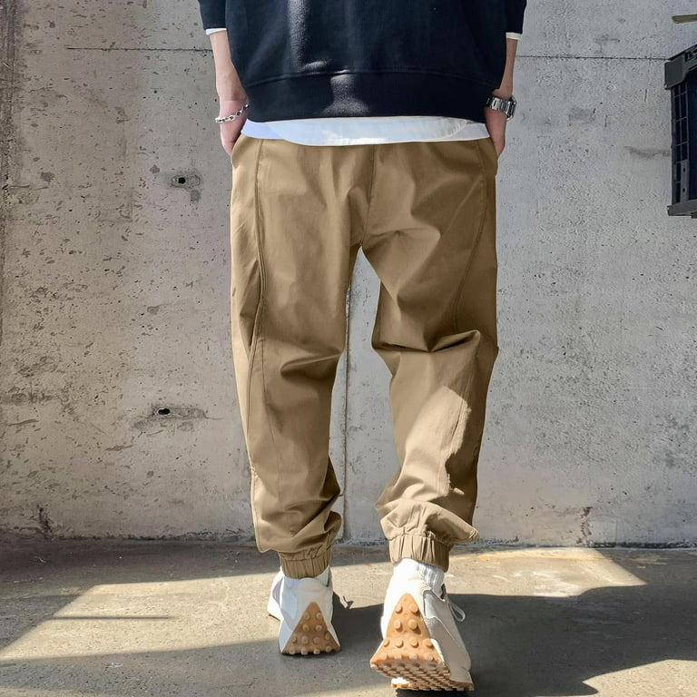 Walmart mens deals khaki joggers