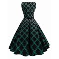 thumbnail image 1 of Summer Womens Dresses 2022 Casual Floral Retro Vintage 50s 60s Robe Rockabilly Swing Pinup Vestidos Valentines Day Party Dress, 1 of 4