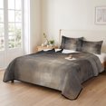 thumbnail image 2 of King Quilt Set 96''x106'', Brown Lightweight Summer Bedspread Coverlet Set with 2 Pillow Shams, Modern Abstract Art Ombre Oil Painting Breathable All Season Quilt Bedding for Bedroom/Guest Room, 2 of 9