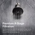 thumbnail image 3 of AquaTru Filtered Shower Head for Chlorine Removal, Hard Water Shower Filter for Skin and Hair, Brushed Nickel ABS, 3 of 7