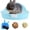 Blue, variant on Small Rabbit Litter Box for Cage Triangle Potty Trainer Corner Bunny Toilet Plastic Pet Pan Guinea Pig LitterBox for Dwarf Holland Lop Rodent (Blue)
