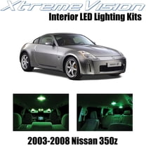 XtremeVision Interior LED for Nissan 350Z 2003-2008 5 pcs Green Interior LED Kit Installation Tool