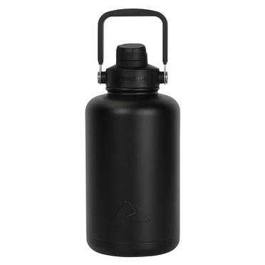 Ozark Trail 64 oz Vacuum Insulated Stainless Steel Water Bottle Jug, Black