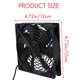 thumbnail image 5 of Ventiladores de Enrutador de PC Alimentados por USB Duales de 120 Mm y 5 V con Controlador Velocidad Ventilador Enfriamiento Alto Flujo de Aire para Receptor de MóDem de Enrutador, 5 of 5