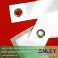 thumbnail image 4 of Anley EverStrong Series Embroidered Alabama State Flag 3x5 Ft - Embroidery & Heavy Duty Canvas Header - Nylon Alabama AL Flag, 4 of 7