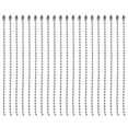 thumbnail image 1 of Miangastore Dog Tags Matching Chain Silver 100Pcs 4.7X0.09In, 1 of 9
