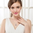 thumbnail image 3 of Rynsito Puppy Dog Cat Pet Paw Print Love Heart Pendant Necklace 18 inches, 3 of 4