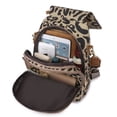 thumbnail image 6 of Retro Leopard Print Backpack Lightweight Two-Purpose Women's Backpack Textured Travel Bag, 6 of 10