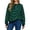 Navy, variant on Jane Wardrobe Oversized Striped Crewneck Sweatshirt Women's Balloon Sleeve Layering Pullover 1PC S-XXL Plus Size Friendly
