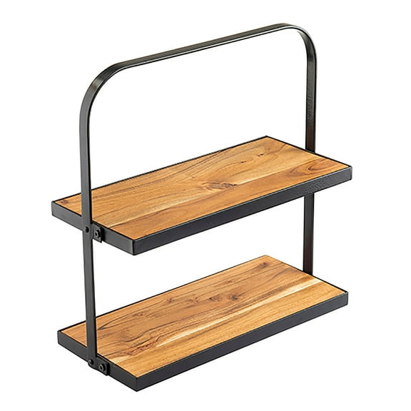 TableCraft 10718 Collapsible 17.5 x 8" x 18" 2-Tier Display Stand"