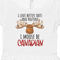 thumbnail image 4 of Inktastic I Love Butter Tarts and Poutine I Moose Be Canadian Pun Girls Baby Dress, 4 of 5