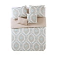 thumbnail image 6 of VCNY Home Sea Damask Reversible Comforter Set, Queen, Taupe, 6 of 6