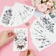 thumbnail image 3 of 20 estilos de tatuajes temporales de flores, florales, animales, negros, removibles, de papel, resistentes al agua, de larga duración, para maquillaje., 3 of 9