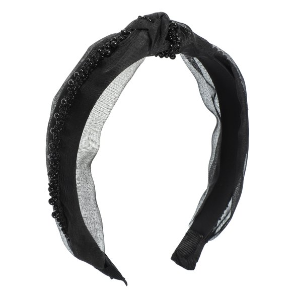 Diadema anudada Unique Bargains 1 pieza negro 14x5,6 cm