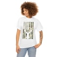 thumbnail image 6 of Deer Hunter Camo Flag Unisex Heavy Cotton Tee, 6 of 9