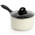 thumbnail image 4 of Oster Clairborne 7 Piece Nonstick Aluminum Cookware and Kitchen Tool Set in Linen, 4 of 8