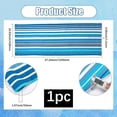 thumbnail image 3 of Repuesto de lona para silla de playa, 120 x 43 cm, para exteriores, color cian oscuro, portátil, reclinable, 3 of 7