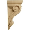 thumbnail image 3 of Ekena Millwork 3 3/4"W x 4 3/8"D x 8 1/2"H Medium Fig Leaf Corbel, Cherry, 3 of 4