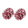 thumbnail image 3 of 2 piezas de pompones de animadoras, pompones de animadoras, accesorio para disfraz de animadora, equipo de animadoras Rojo Plata, 3 of 9